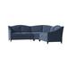 Blue Reclining Sectional - Poshbin Carolina 111" Wide Symmetrical Corner Sectional | 41 H x 111 W x 39 D in | Wayfair 1017-KEYDEN-WAL-NAT