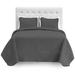 Bare Home 1800 Microfiber Coverlet Sheet Set Microfiber in Gray | Full XL Coverlet + 6 Additional Pieces | Wayfair 662187886916