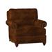 Armchair - Bradington-Young Carrado 40" Wide Armchair Genuine Leather/Fabric in Brown | 38 H x 40 W x 41 D in | Wayfair