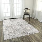 White 90 x 63 x 0.27 in Area Rug - Bungalow Rose Jonason Abstract Beige Area Rug Polyester | 90 H x 63 W x 0.27 D in | Wayfair