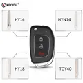 KEYYOU – housse de clé télécommande de remplacement à 3 boutons pour Hyundai I30 IX35 i20 Kia K2