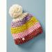 Anthropologie Accessories | Anthropologie Zoe Striped Wool Beanie | Color: Cream/Pink | Size: Os
