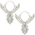 Free People Jewelry | Bird Thunderbird Silver Earrings | Color: Silver | Size: Os