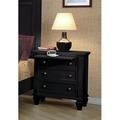 Alcott Hill® Bohanan 3 - Drawer Nightstand Wood in Black/Brown | 30.5 H x 29 W x 16.5 D in | Wayfair 6C4DA0643AF34802997AC01189C566D2