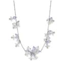 Kate Spade New York Jewelry | Kate Spade New York Silver-Tone Flower Necklace | Color: Blue | Size: 20'