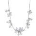 Kate Spade New York Jewelry | Kate Spade New York Silver-Tone Flower Necklace | Color: Blue | Size: 20'