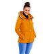 New Womens Ladies Quilted Padded Warm Winter Coat Puffer Belted Faux Fur Hooded 2 Front Zipped Pockets Fully Lined Jacket Parka Size 8 – 24 (Mustard, 20)