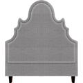 My Chic Nest Amalie Upholstered Panel Headboard Polyester in Black/Brown | 75 H x 77 W x 5 D in | Wayfair 574-106-1120-CK