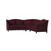 Blue Reclining Sectional - Poshbin Carolina 111" Wide Symmetrical Corner Sectional | 41 H x 111 W x 39 D in | Wayfair 1017-KLELAG-BLK-GRA