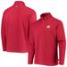 Men's Tommy Bahama Red Wisconsin Badgers Emfielder 2.0 IslandZone Quarter-Zip Jacket