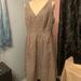 Nine West Dresses | Euc Nine West Tan Dress W/ Hidden Shimmer Details | Color: Brown/Tan | Size: 14