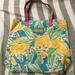 Lilly Pulitzer Bags | Lilly Pulitzer Lemon Pink Tote Bag | Color: Pink/Yellow | Size: Os