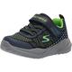 Skechers Jungen Nitro Sprint Karvo Sneaker, Navy Textile Lime Blue Trim, 35 EU