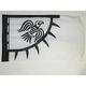 FLAGGE WIKINGER RAVEN 150x90cm - RABEN FAHNE 90 x 150 cm scheide für Mast - flaggen AZ FLAG Top Qualität