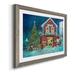 The Holiday Aisle® Santa's Workshop by J Paul - Picture Frame Painting Print on Paper in Blue/Red | 37.5 H x 27.5 W x 1.5 D in | Wayfair