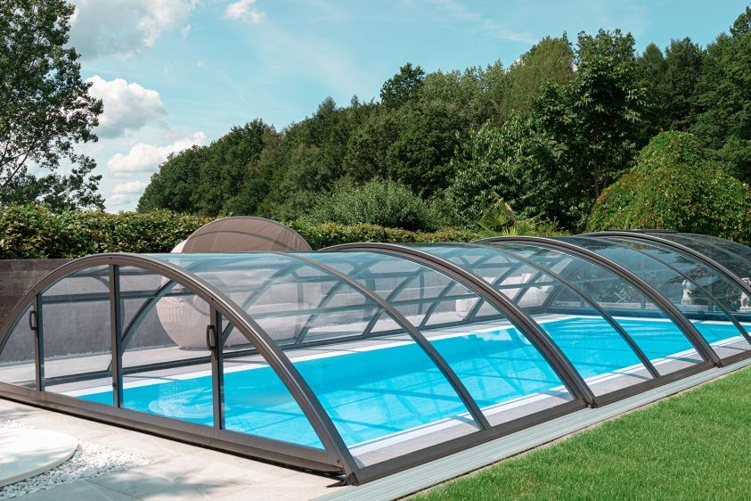 Pool-Überdachung / Pool-Abdeckung SkyCover® Base Clear 5.0x10.6m Image