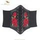 SISHION-Corsets et Bustiers Gothiques Brodés de Fleurs Corset à Lacets Sous le Buste Ceinture