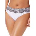 Plus Size Women's Hipster Swim Brief by Swimsuits For All in Foil Black Lace Print (Size 14)