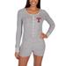 Women's Concepts Sport Gray Texas Rangers Venture Sweater Romper