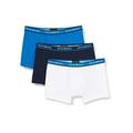 Emporio Armani Men's Underwear 3-Pack Boxer Core Logoband Shorts, Cowslip/White/Navy, L