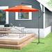 Sol 72 Outdoor™ Eli 9.6' Lighted Cantilever Umbrella Metal in Orange | 99 H in | Wayfair FRPK1649 42974980