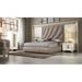 Hispania Home London Tufted Standard Bed Upholstered/Faux leather in White | 61 H x 135 W x 85 D in | Wayfair BEDOR128-K
