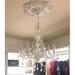 House of Hampton® 6 - Light Candle Style Classic/Traditional Chandelier w/ Acrylic Crystal Accents Metal in White | Wayfair