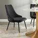 Adorn Tufted Performance Velvet Dining Side Chair by Modway Wood/Upholstered/Velvet in Black | 34 H x 22 W x 25 D in | Wayfair EEI-3907-BLK