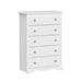 Winston Porter Monterey 5-Drawer Chest Wood in White | 45.25 H x 31.5 W x 16 D in | Wayfair 6EC47EA13DEB4B9E9A6F76777BB8CC68