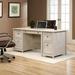 Darby Home Co Tildenville Executive Desk Wood in White/Brown | 29.38 H x 65.13 W x 29.5 D in | Wayfair 0208492421CF4D47836CA1B0963C1238