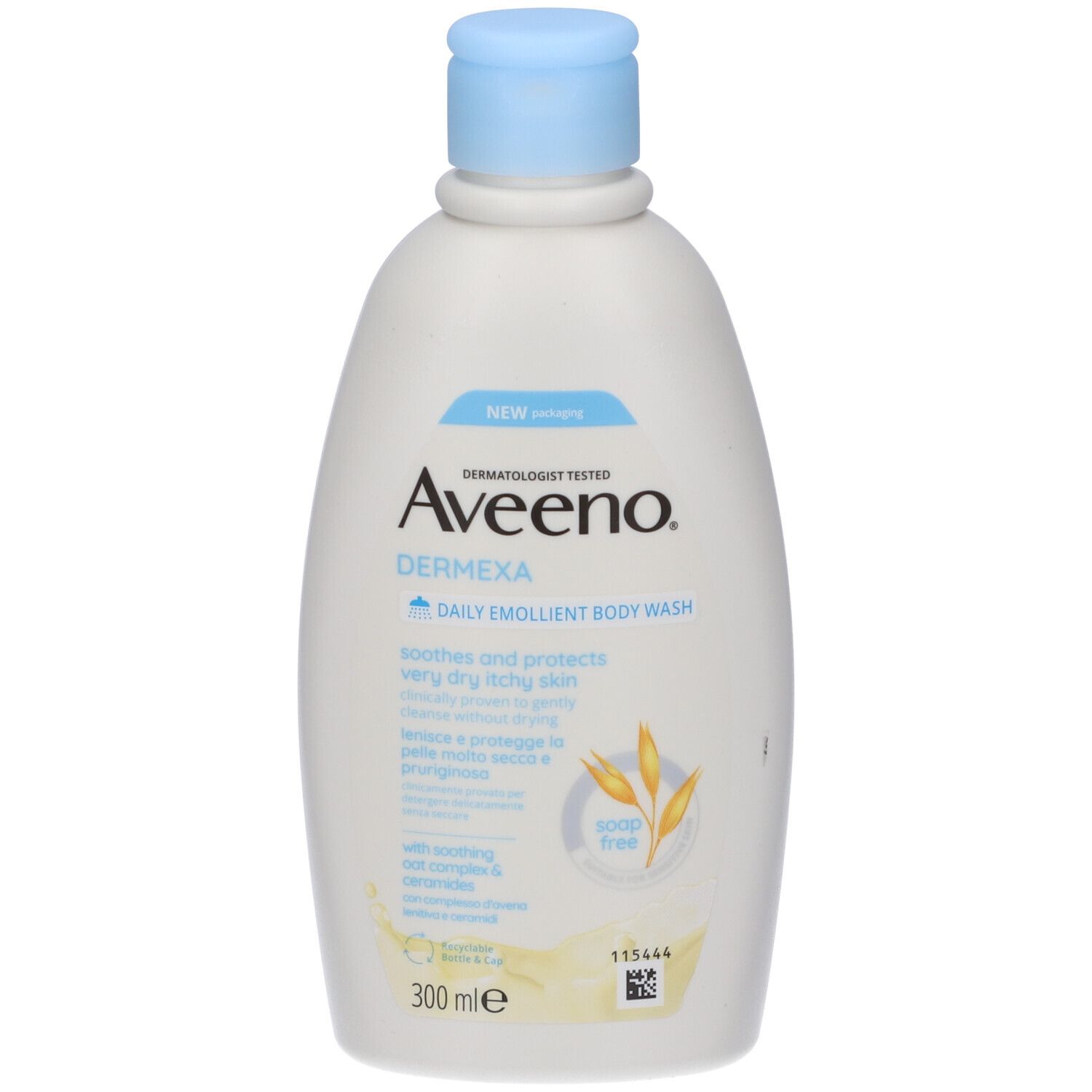 Aveeno Dermexa Bagnodoccia Lenitivo per Pelle Secca e con Prurito, ada