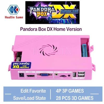 Pandora Box-DX Special Family Version 5000 en 1 plateau de jeu d'arcade vga cga HD crt peut ajouter