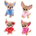 Peluche chien Chihuahua 17cm 1 pièce jouet mignon pour enfants cadeau d'anniversaire ou de noël