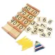 Version simple Montessori Wood SeEcolTeens and Tens Boards document Beads Bar Toys for Children