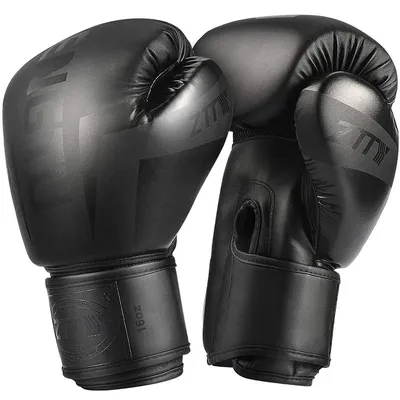 ZTTY-Gants de Kick Boxing pour Hommes et Femmes PU Karaté Muay Thai GufamilDe Boxbones Free
