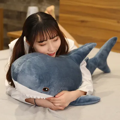 Jouets en peluche de requin en peluche animaux en peluche doux requin russe jouets oreiller