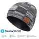 Vpig-Bonnet sans fil compatible Bluetooth avec microphone intégré casque écouteurs haut-parleurs