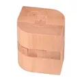 Jeu de puzzle en bois en forme de cuir chevelu pour adultes et enfants casse-tête à emboîtement
