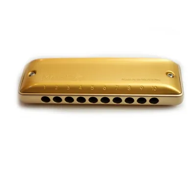 Kongsheng – peigne en aluminium doré MarsM2 Harmonica