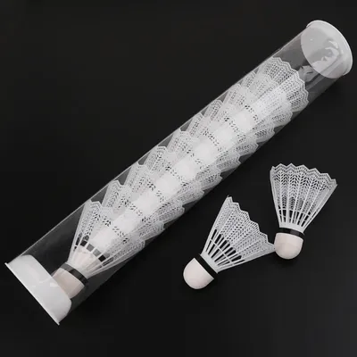 Plastique de Badminton blanc accessoires de sport d'intérieur et d'extérieur 12 pièces