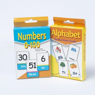 Alphabet Montessori A-Z de 0 à 100 chiffres livre de maths cartes Flash en anglais jouets