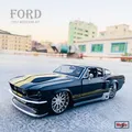 Maisto-Modèle de voiture Ford Mustang Lightsimulation alliage artisanat décoration collection
