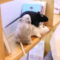 Souris 3D simulée Super douce poupée en Peluche Rat en Peluche jouet Animal mascotte cadeau de