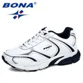 BONA – chaussures de course en cuir pour hommes baskets d'extérieur de marche de Jogging