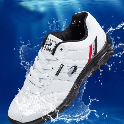 Chaussures de golf à coussin pour hommes chaussures de sport imperméables baskets de marche