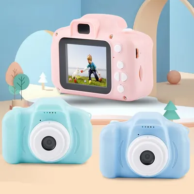 Mini Appareil photo enfant avec caset écran HD IPS 2 pouces jouets pour filles 2 3 4 ans tiktok