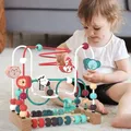 Jouets Montessori pour bébés montagnes russes en bois labyrinthe de perles Puzzle éducatif jouet