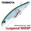 TSURINOYA – leurre de pêche vairon suspendu DW70 100SP 100mm 9.5g Swimbait artificiel Wobbler