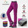 NUONEKO – pantalon d'extérieur en molleton épais pour femme vêtement de sport de randonnée de