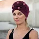 ChimBraids-Turban Arabe pour Femme Foulard à Tête Ronde Prêt à vitation Hijab Musulman Coiffe